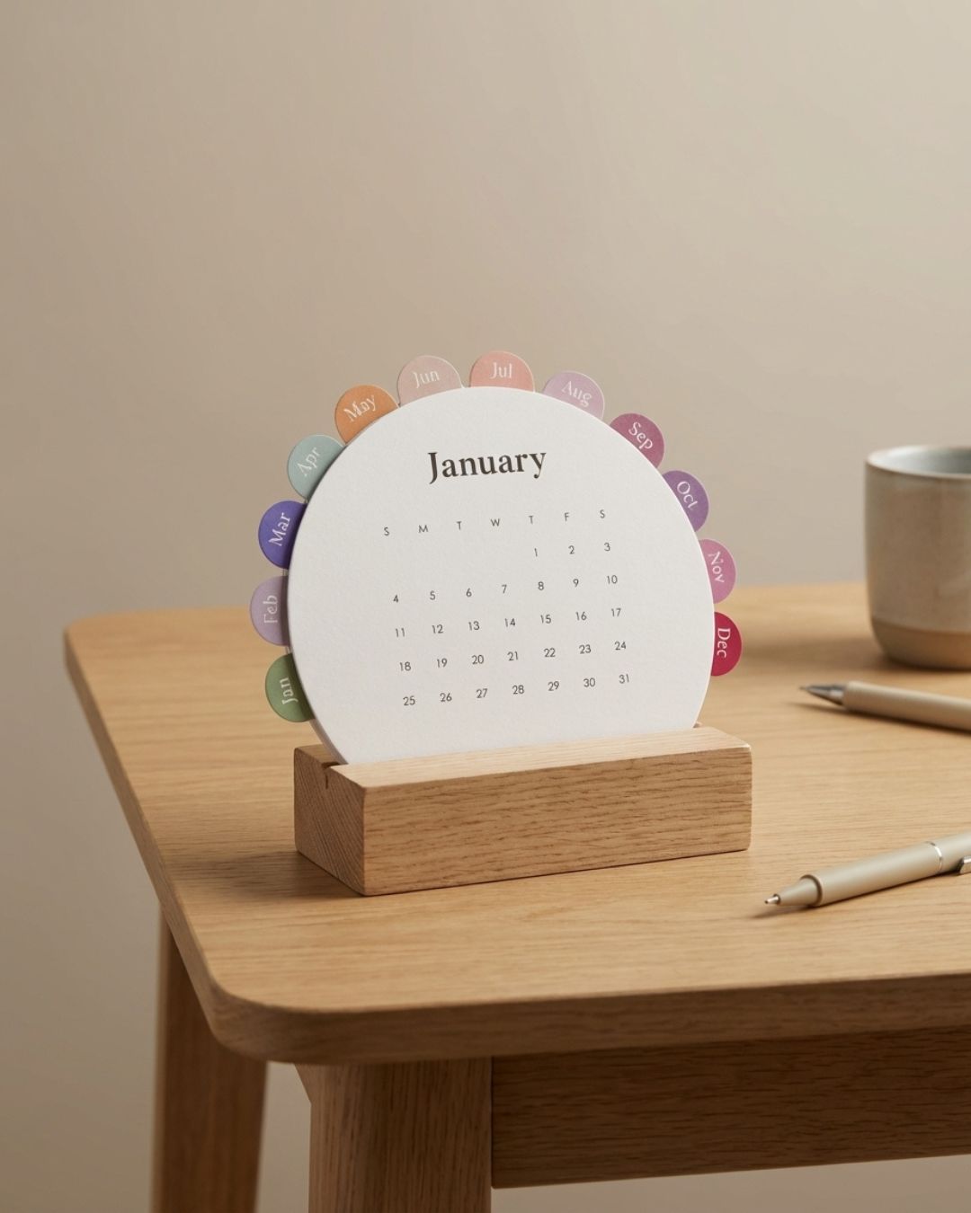 Year in a Circle Calendar