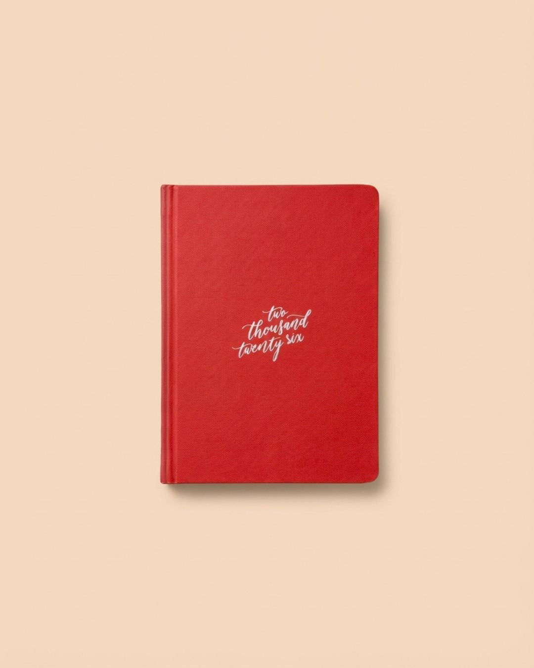 2026 Yearly Planner Deep Red