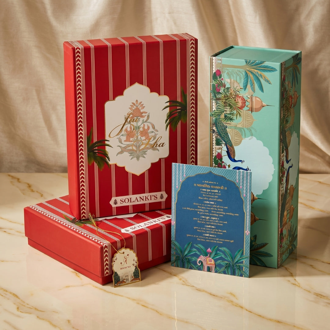 Bulk Diwali gift packaging stacked — corporate gifting ready
